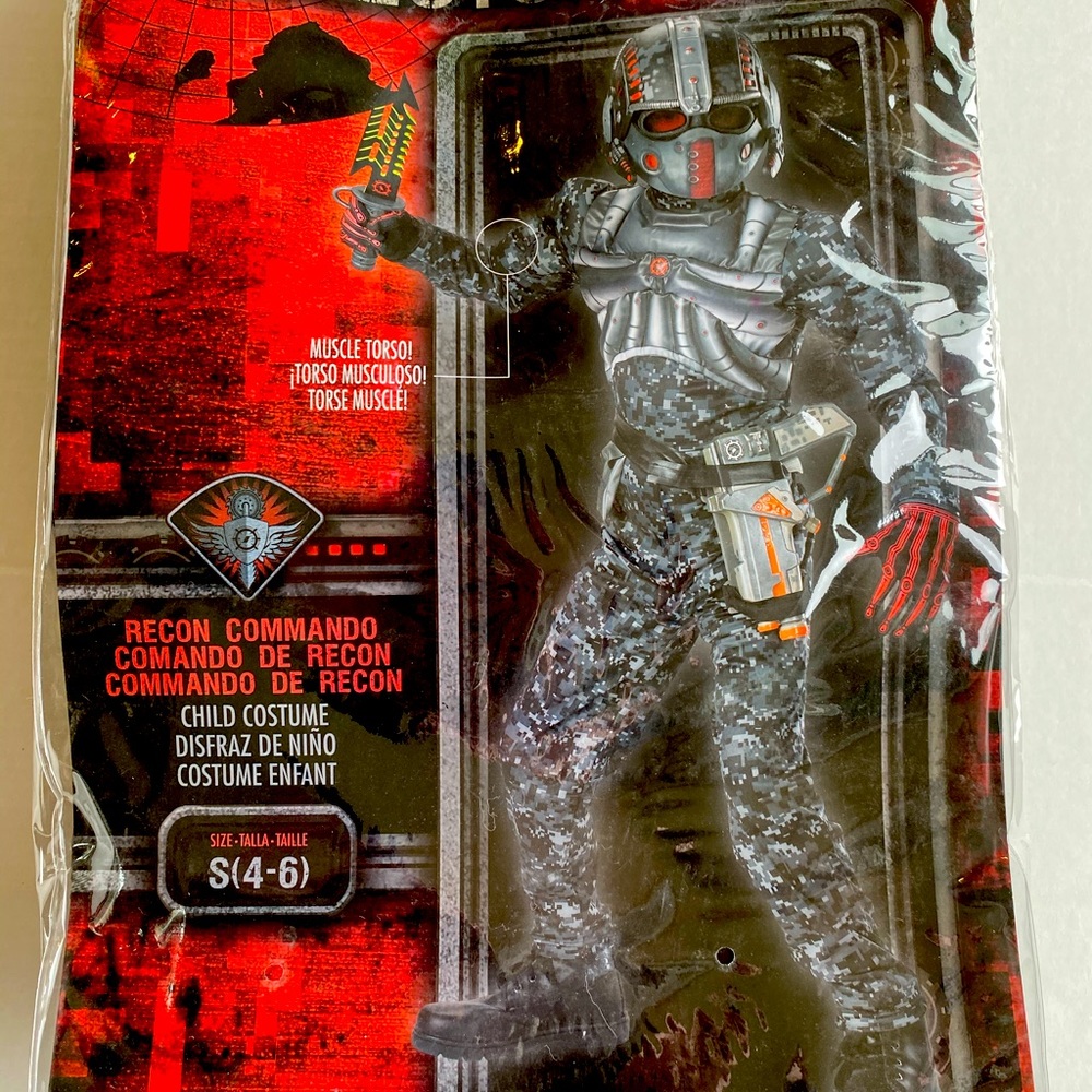 NWT Recon Commando kids costume size Small 4-6